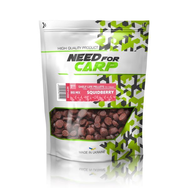 Shelf Life Pellets 1kg Big MIX 12+14mm - SquidBerry NFP14SB фото