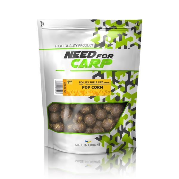 Boilies Shelf Life 1kg - Pop Corn NFBSLPC фото