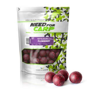 Boilies Soluble 1kg - PlumBerry NFBSPB фото